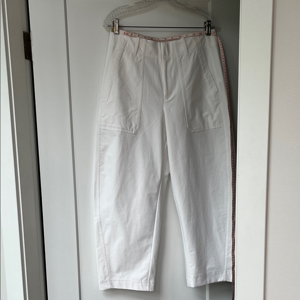 Athleta White Barrel Leg Ankle Pants. Still for sale at Athleta.
